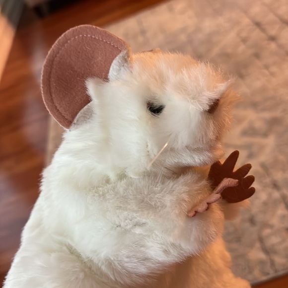 Folkmanis Hand Puppets White Mouse Puppet New Moveable mouth and arms rodent NWT - Picture 8 of 8